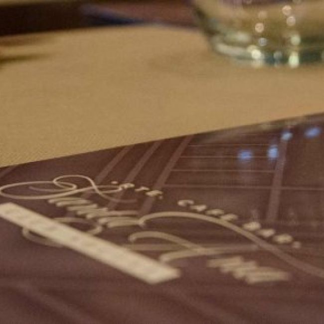 Carta del restaurante